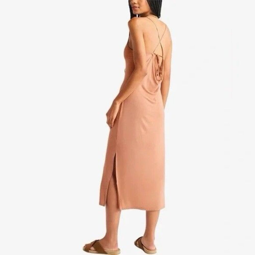 LYR by Splendid Caramel Everywhere Cashmere-Blend Slip Dress Medium NWT